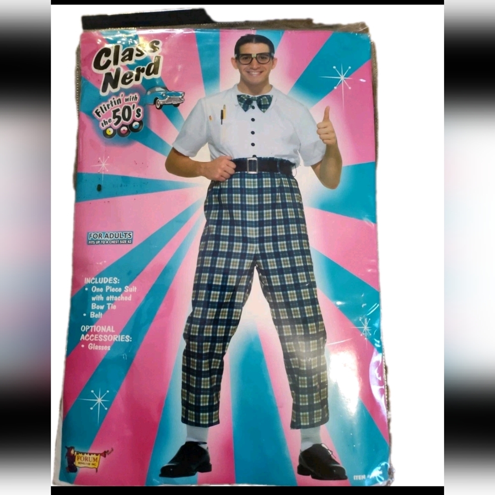 Class Nerd Flirting With The 50's Adult Halloween Costume
